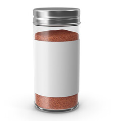 Spice Jar Red No Label 3D Image