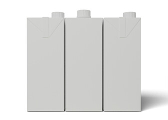 juice milk packaging box mockup