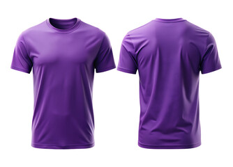 purple t-shirt isolated transparent or JPEG background