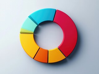 Obraz premium Vibrant Abstract Art Piece with Colorful Squares