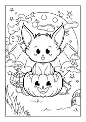 Line art for Halloween event