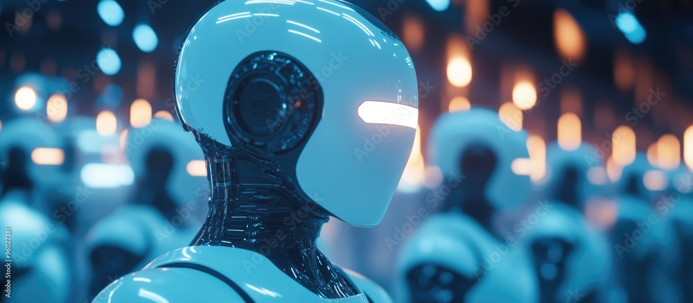 Poster concept of utilizing artificial intelligence to assist in human tasks capable of rapid and precise d