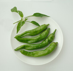 万願寺とうがらし　　白バック