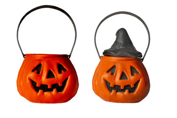 Halloween candy container. Isolated on white background