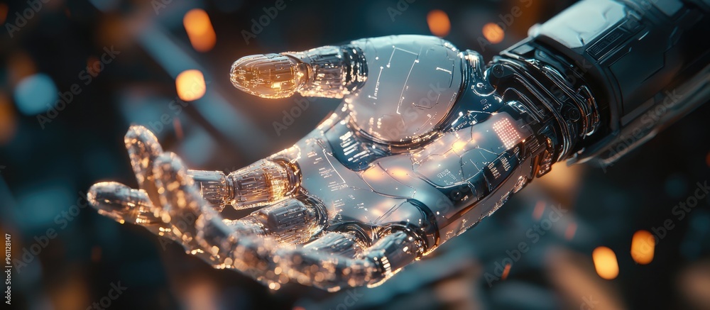 Poster concept of artificial intelligence and creativity featuring ai creative services like copywriting im