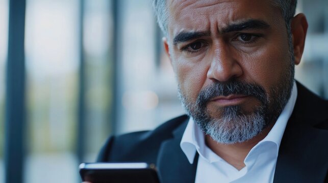 Professional Businessman with a Serious Expression