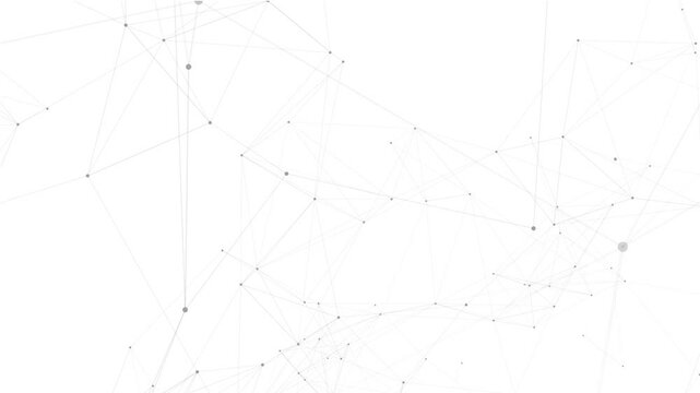 line connect network animation on white background. Line technology data connection and business background - Powered by Adobe