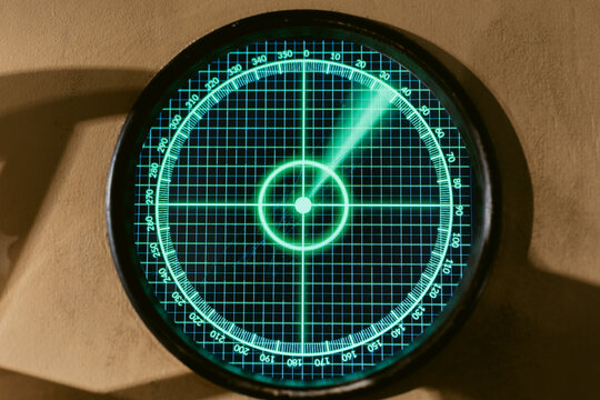 Radar Screen with Target Detection