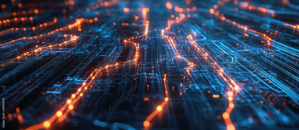 Poster artificial intelligence and machine learning in business exploring internet and technology concepts