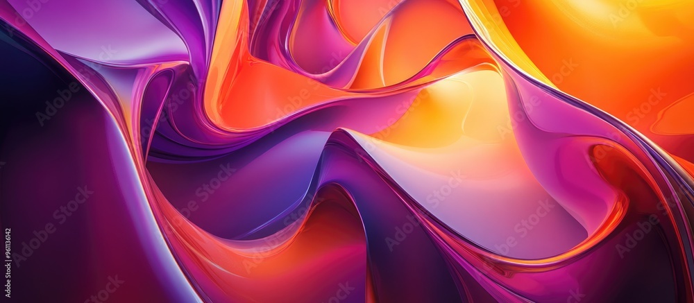 Poster vibrant and colorful abstract design featuring dynamic shapes and patterns perfect for modern backgr