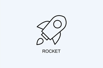 Rocket Vector Icon Or Logo Illustration