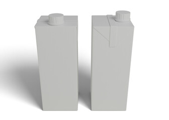 juice milk box mockup