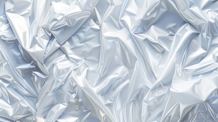 Texture background of white plastic film wrap