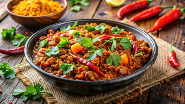 Delicious and spicy mumbar dish with meat and lentils , mumbar, easy recipe, Middle Eastern cuisine, flavorful, tasty
