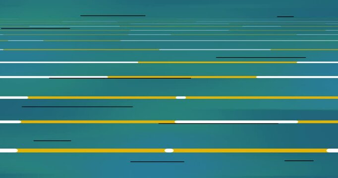 Circuit blue version with separate lanes cartoon animated. Rivalry chase, competition theme. Seamless loop lines. Cartoon animation explainer motion graphic style. Speed or speed up effect.