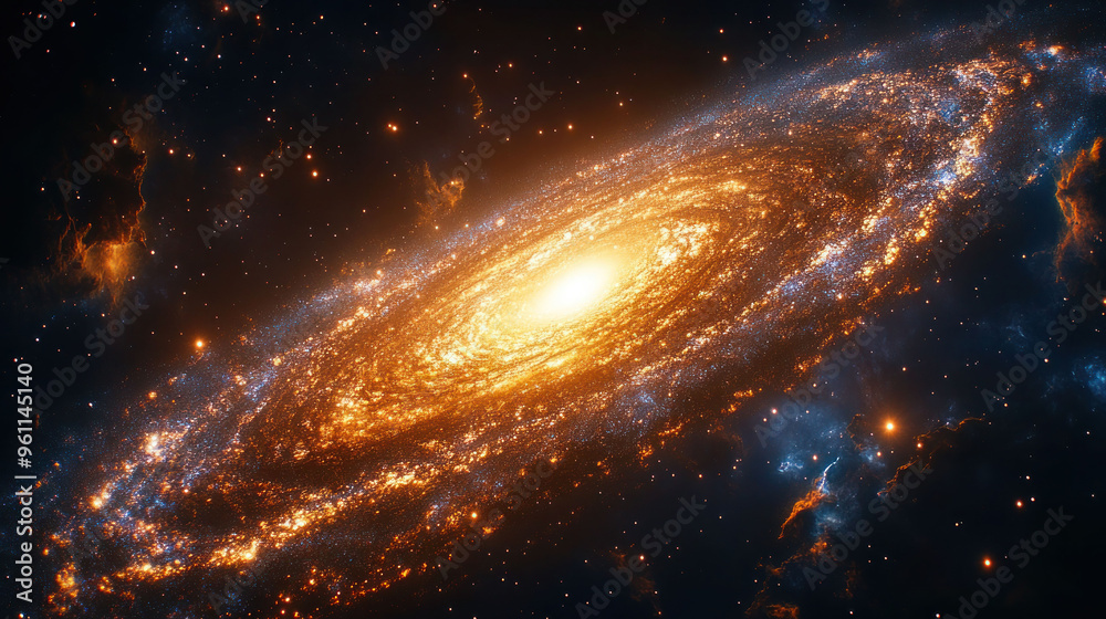 Wall mural starry nebula swirling in the vast cosmos, a celestial masterpiece painted by the universe itself