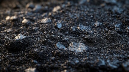 Organic compost, rich and dark soil, 3D illustration