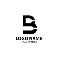 letter B with glass and bottle logo design vector
