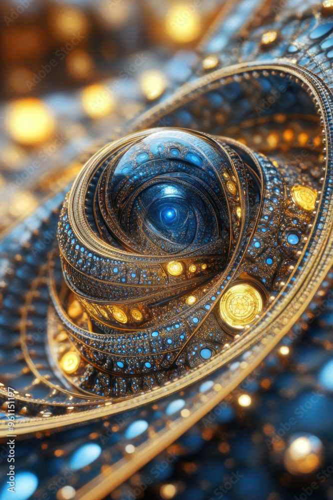 Poster abstract background with circles technology