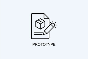 Prototype Vector Icon Or Logo Illustration