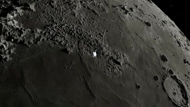 Animation depicting Artemis flyby of the Moon. 