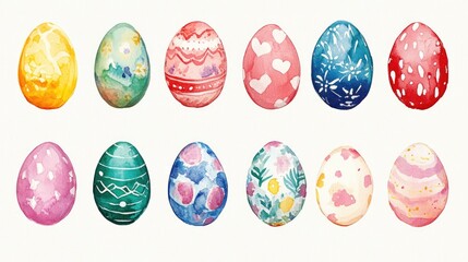 Vibrant Hand-Painted Easter Eggs: A Colorful Celebration of Springtime Traditions and Creative Decor