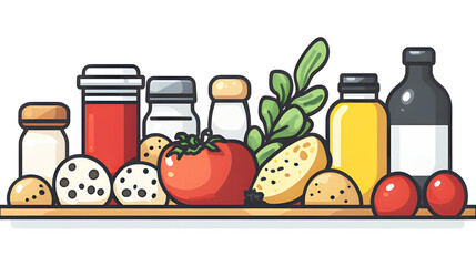 Large set on theme of beach bar with cocktails, fruits, berries, tropical leaves and flowers isolated on cut out PNG or transparent background. Watercolor illustration. For decoration and design.