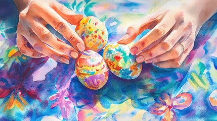 Colorful Easter Eggs: A Celebration of Spring and Handmade Crafting