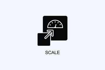 Scale Vector Icon Or Logo Illustration