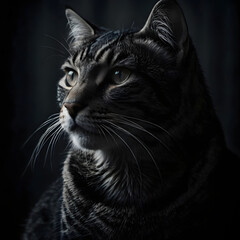 Art from the hunting cat Len