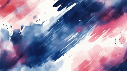 Vibrant Watercolor Abstract with Dynamic Strokes and Textures
