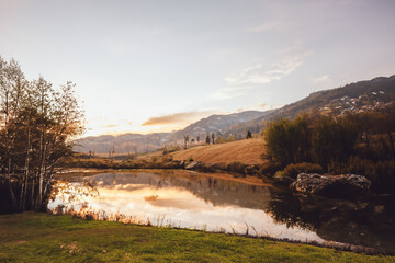 Cozy Landscape Background