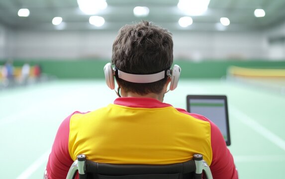 Wheelchair Tennis Training Athlete Using Wearable Sensors and Digital Monitoring in Modern Indoor Facility
