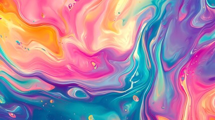 Fototapeta premium Abstract colorful liquid art background.