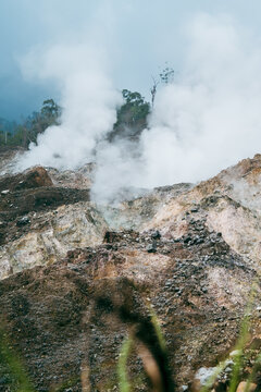 Volcanic activity and thermal field in Kawah Ratu, Bogor, West Java, Indonesia.