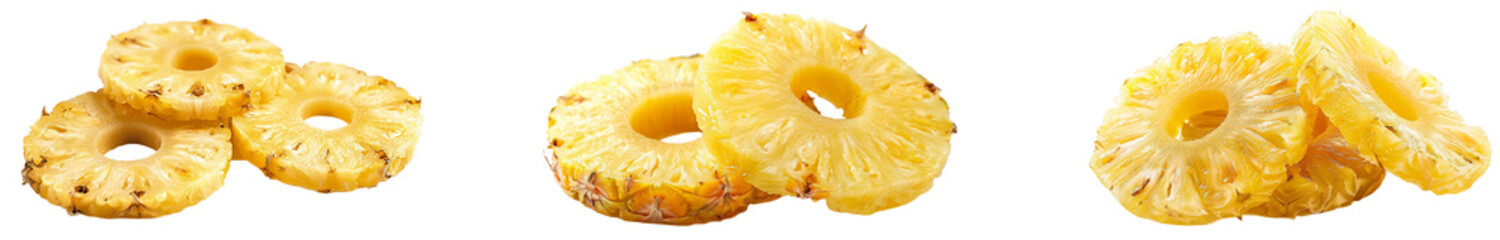 pineapple  sliced isolated