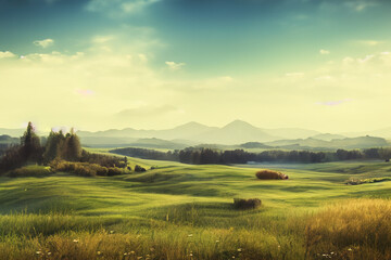 Cozy Landscape Background