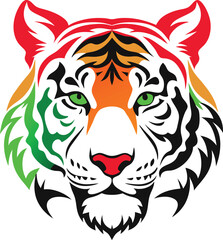 tiger head vector