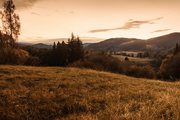 Obraz premium Cozy Landscape Background