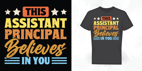 This Assistant Principal Loves Her School Funny Back To School T shirt Design