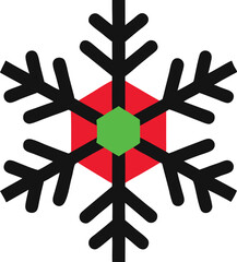 abstract christmas snowflake