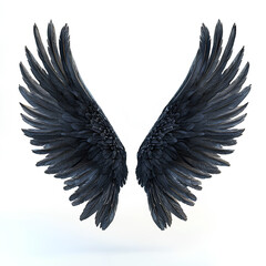 Fototapeta premium angel wings isolated on white
