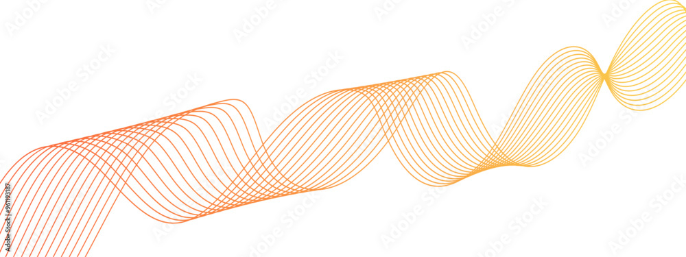 Poster Luxury abstract geometric background design with white line pattern. Wavy Creative line art, Undulate gray wave swirl line. Futuristic energy sound waves technology curve flow wave lines