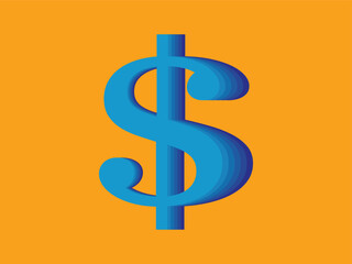 A striking blue dollar 