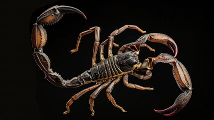 Scorpion Close-up - Black Background