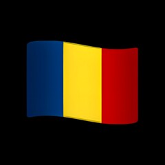 Fototapeta premium Flag of Chad 