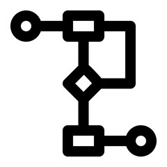 activity, flow, diagram, algorithm, project management outline icon