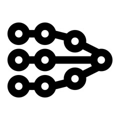 bottleneck, project management, project, work stage, dependencies outline icon