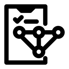 dependency, dependencies, project dependency, project network, project management outline icon
