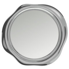 シンプルな銀色のシールスタンプ　ベクターイラストレーション